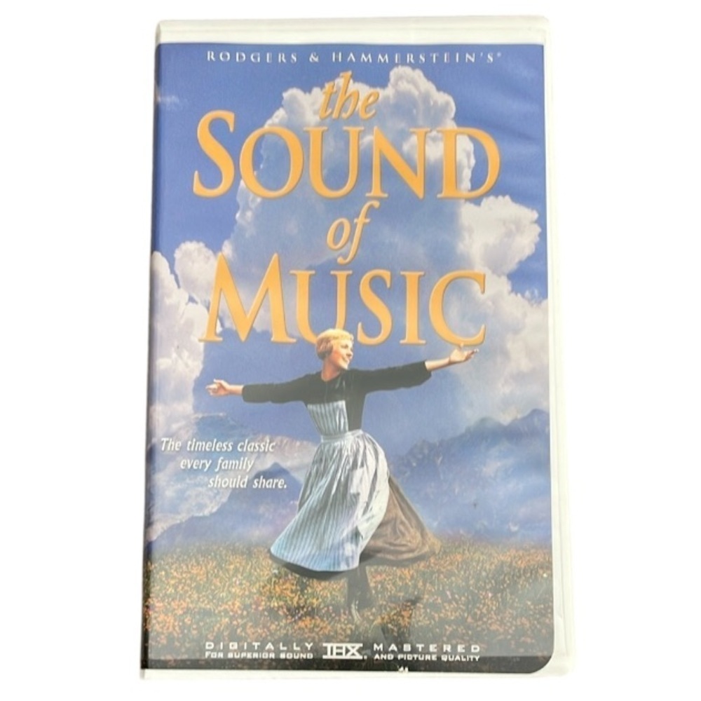 6/$25 VHS The Sound of Music Movie Rodger’s & Hammersteins Julie Andrews 1965